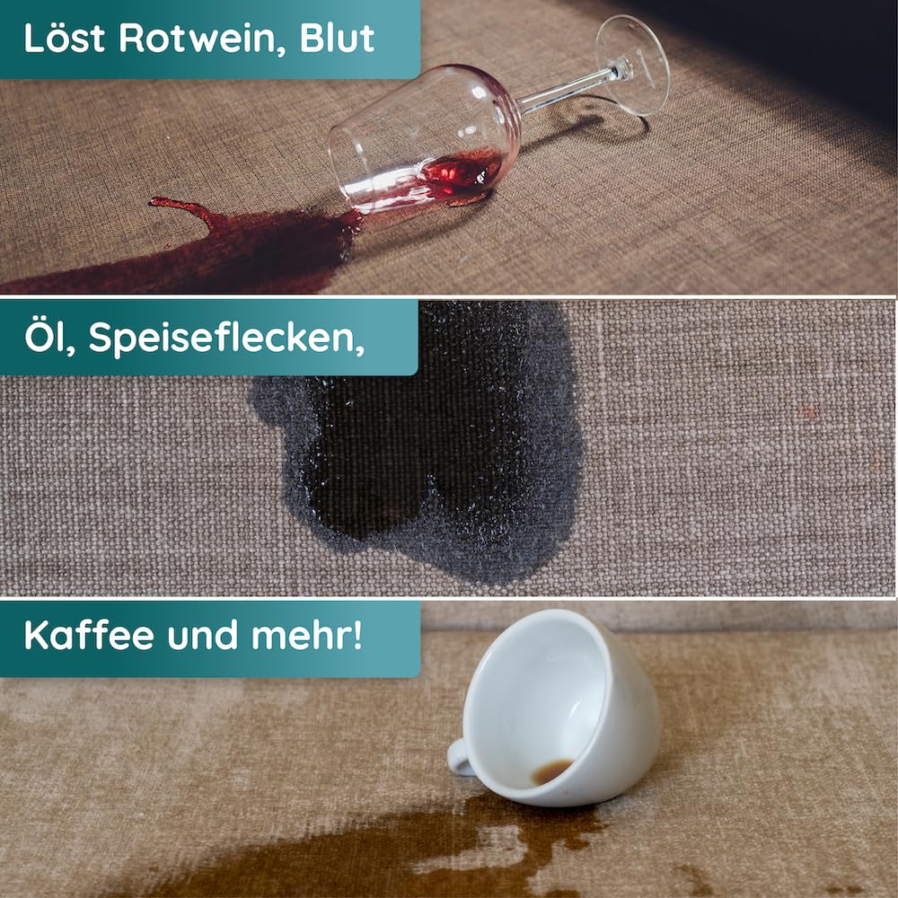 hauszauber® - Polsterreiniger Konzentrat [EXTRA REIN] - 1000 ml - Für Waschsauger, Nasssauger und manuelle Reinigung - Sofa, Auto, Couch, Sessel, Teppich - Fleckenentferner