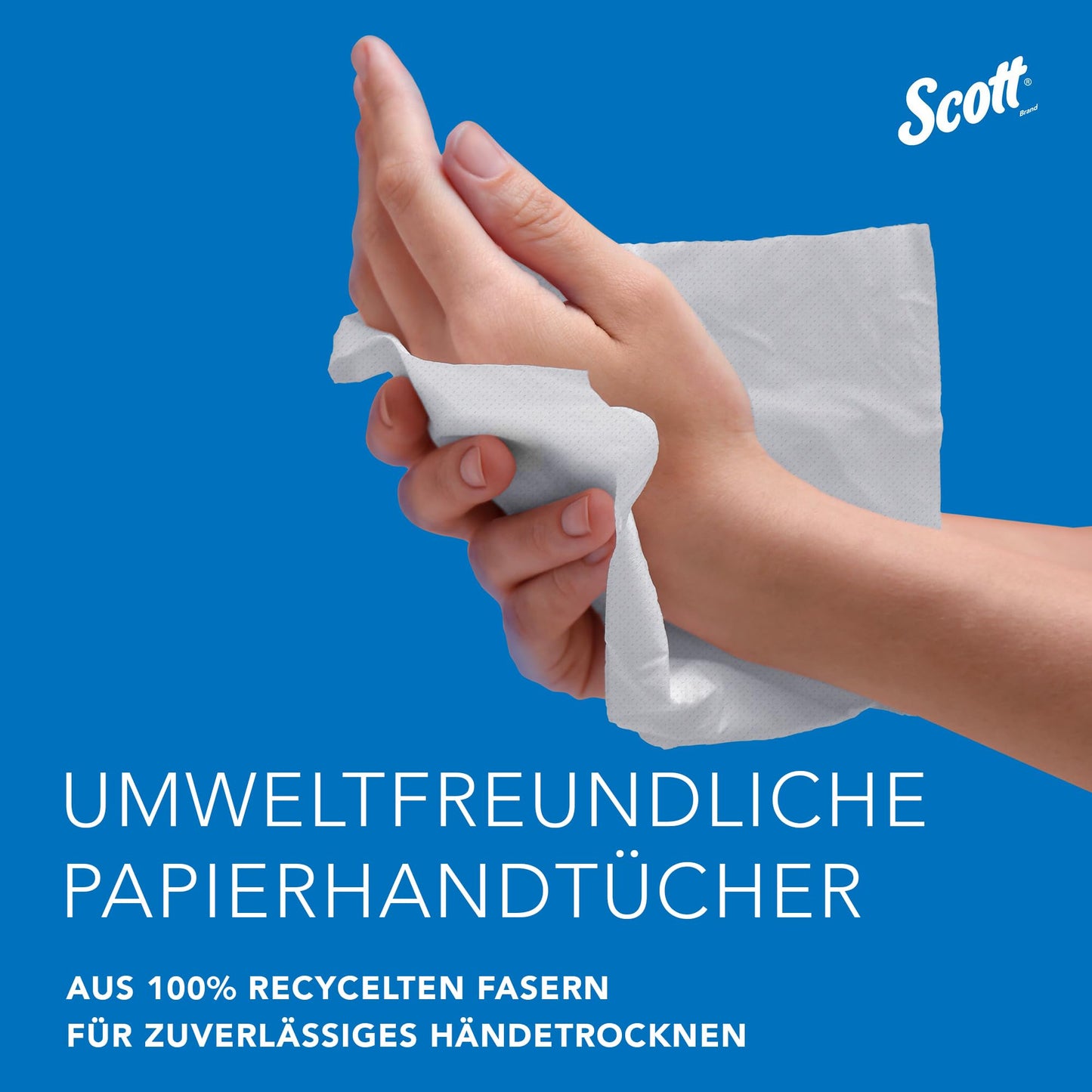 Scott Essential Papierhandtücher 6636 – Handtuchpapier mit Narrowfold, weiße Papierhandtücher, 12 Clips x 220 (insges. 2.640)