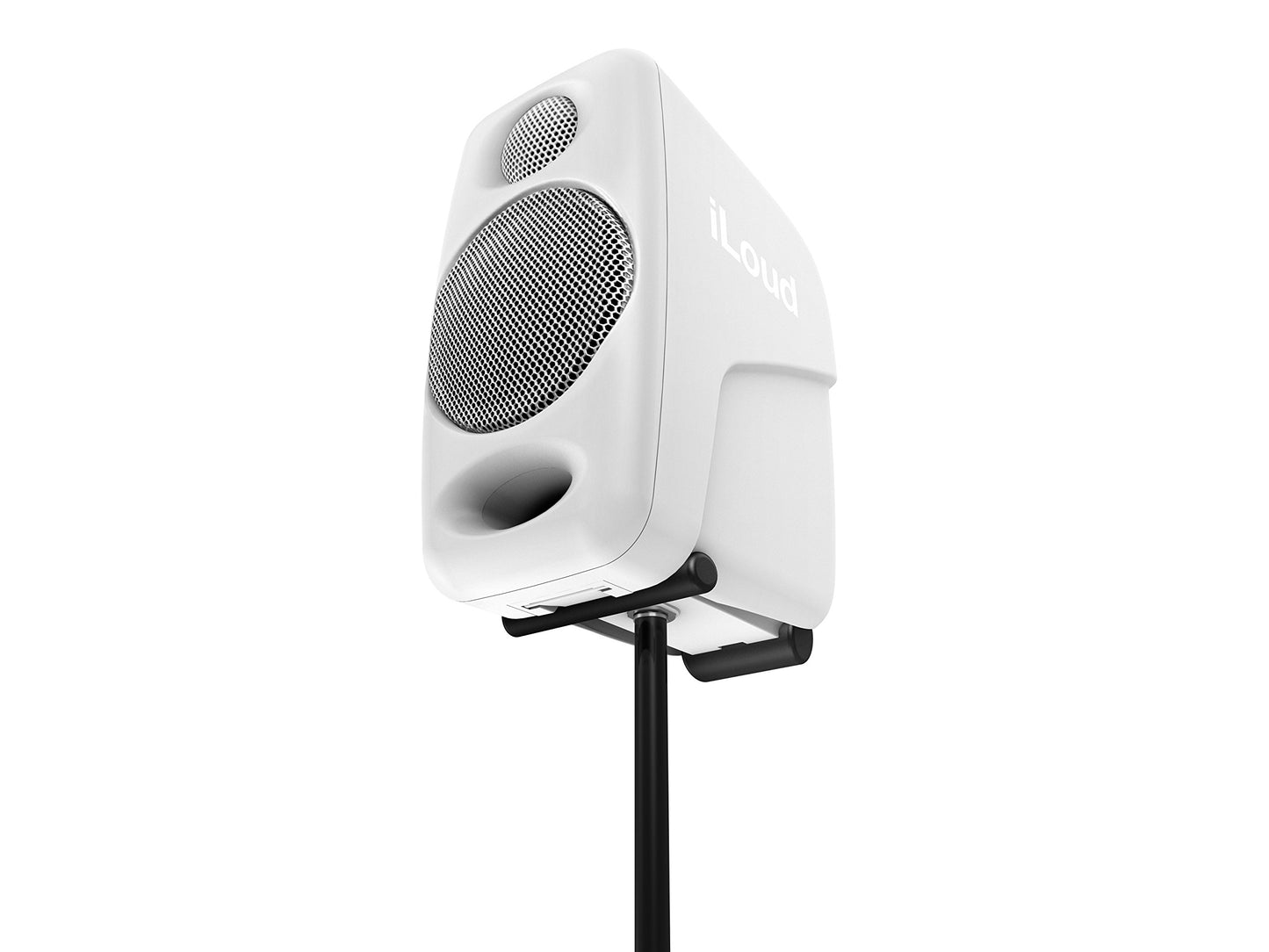 iLoud Micro Monitor White Special Edition - kleinste Studio-Referenz-Monitorpaar weltweit, 4 Class-D-Endstufen, 50 Watt (RMS) bi-amped, Bassreflex, weiß