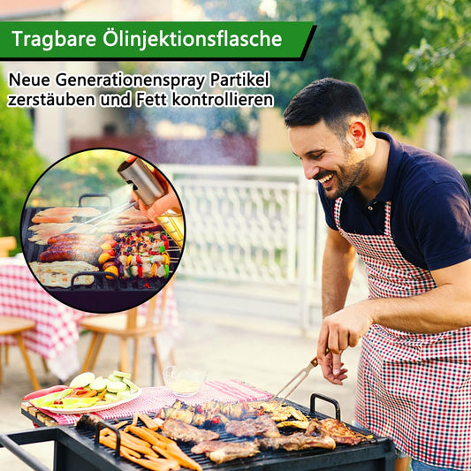 BETA NOBLE〖Verstärkte〗Ölsprüher zum Kochen, Öl Sprühflasche, Ölspray zum Kochen, Olivenölsprüher für Salat, Grillen, Backen in der Küche (2er-Pack)