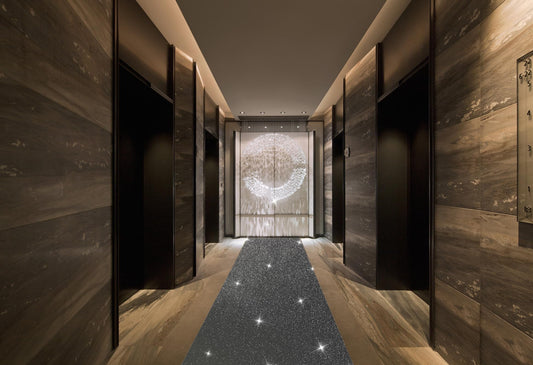 EZLucky Glitzer-Teppichläufer für Partys, 6.4x9.5 m Rolle, 200 g/m² Glitzer-Vliesstoff, Gangläufer für Hochzeitszeremonien, Film-Mottoparty-Dekorationen