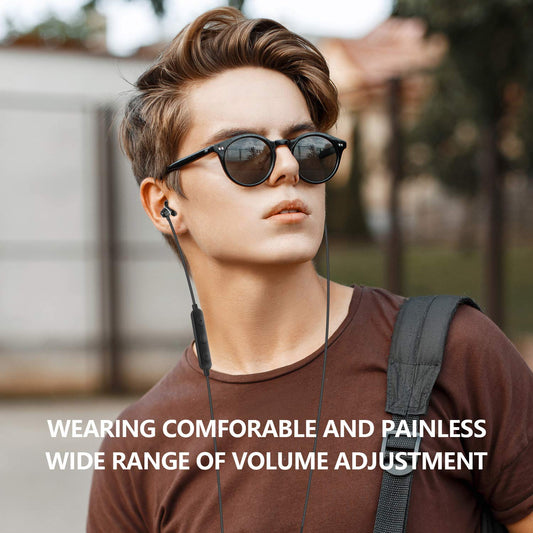 Bulees Schlaf kopfhörer, In Ear earphones für Kleine Gehörgang, Geräusch Isolierung, leichte Ohrhörer mit Mikrofon und Lautstärke regler für Seite schlafen, Schlafenszeit, ASMR, Entspannung