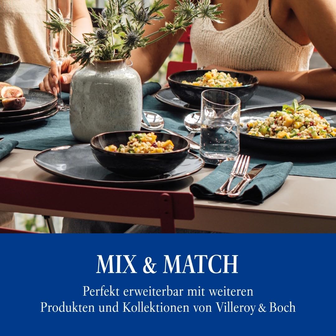 Villeroy & Boch – Oscar Tafelbesteck 68 teilig 12 Personen, Spülmaschinenfest, Rostfrei, Besteck Edelstahl, Essbesteck, Besteckset, Messer, Gabel, Löffel, Küchen Besteck Set, Edelstahl