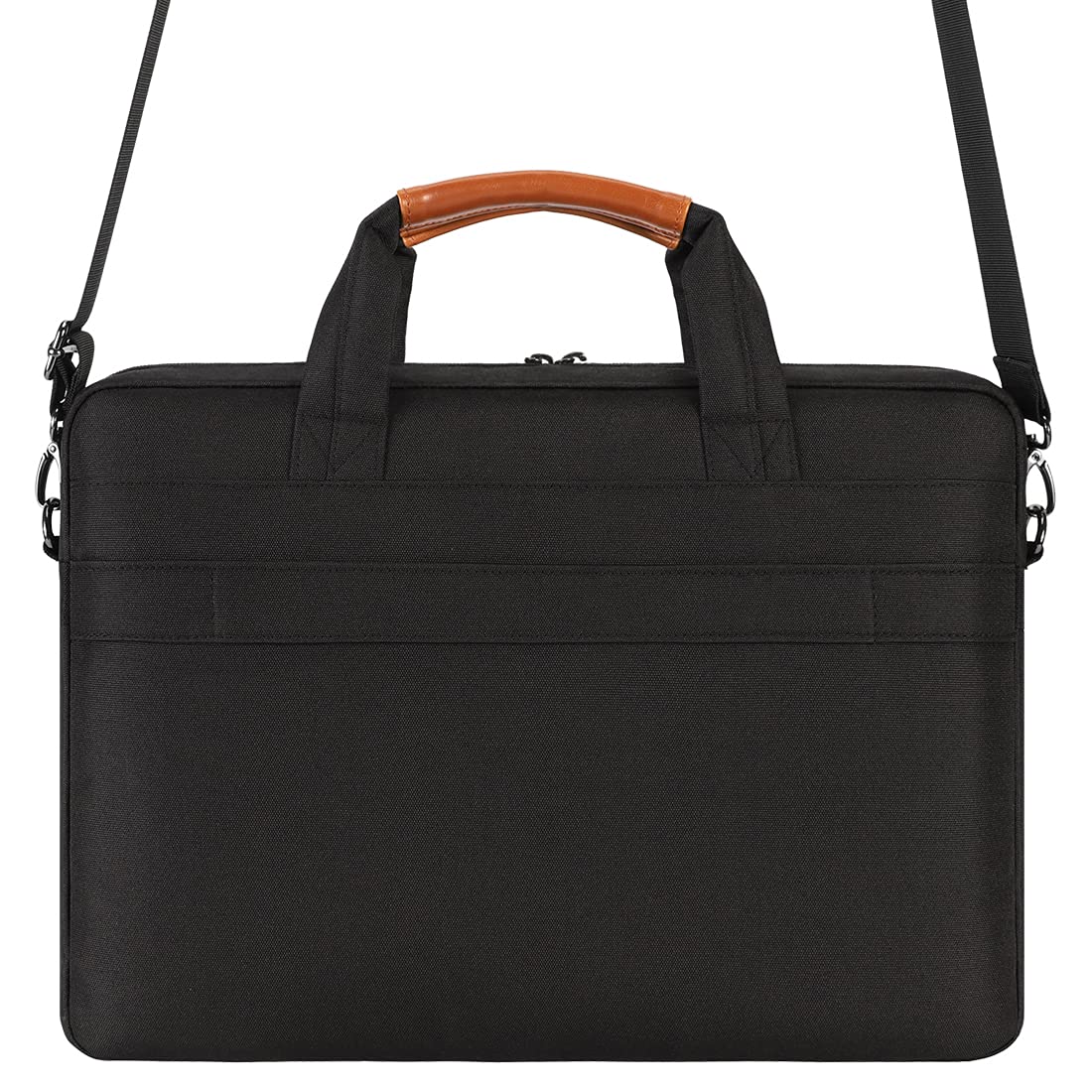 DOMISO 17,3 zoll Laptoptasche Schultertasche Wasserdicht Business Aktentasche Notebooktasche für 17-17.3" Notebook/Dell/Lenovo/Acer/HP/MSI/ASUS, Schwarz