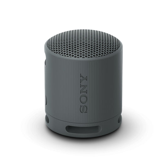 Sony SRS-XB100 - Kabelloser Bluetooth-Lautsprecher, tragbar, leicht, kompakt, Outdoor, Reise, langlebig, IP67 wasser- und staubdicht, 16 Std Akku, Trageriemen, Freisprechfunktion, schwarz