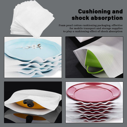 Verpackungsmaterial Luftpolsterfolie Umzug 100Stk Schaumfolie für Umzugskartons Kartons Geschirr Gläser Weinflaschen Versand(30 * 30cm) (Umzug 100Stk)