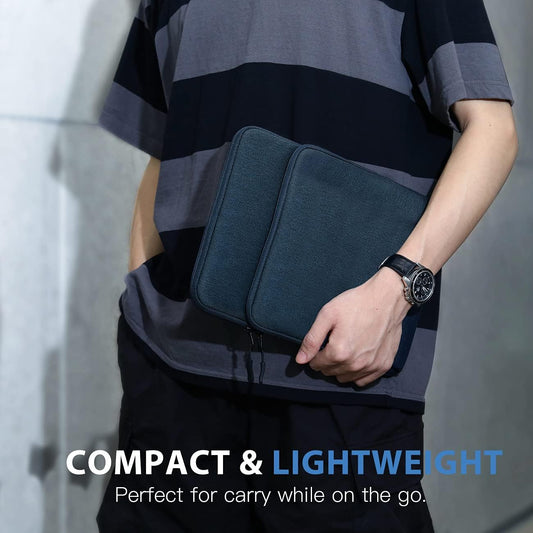 TiMOVO 8-9 Zoll Tablet Tasche für das Neue iPad mini 7 (A17 Pro, 2024), iPad mini 6 (8,3-Zoll, 2021), iPad mini 5/4/3/2/1, Schutztasche mit Mehreren Fächern, Indigo