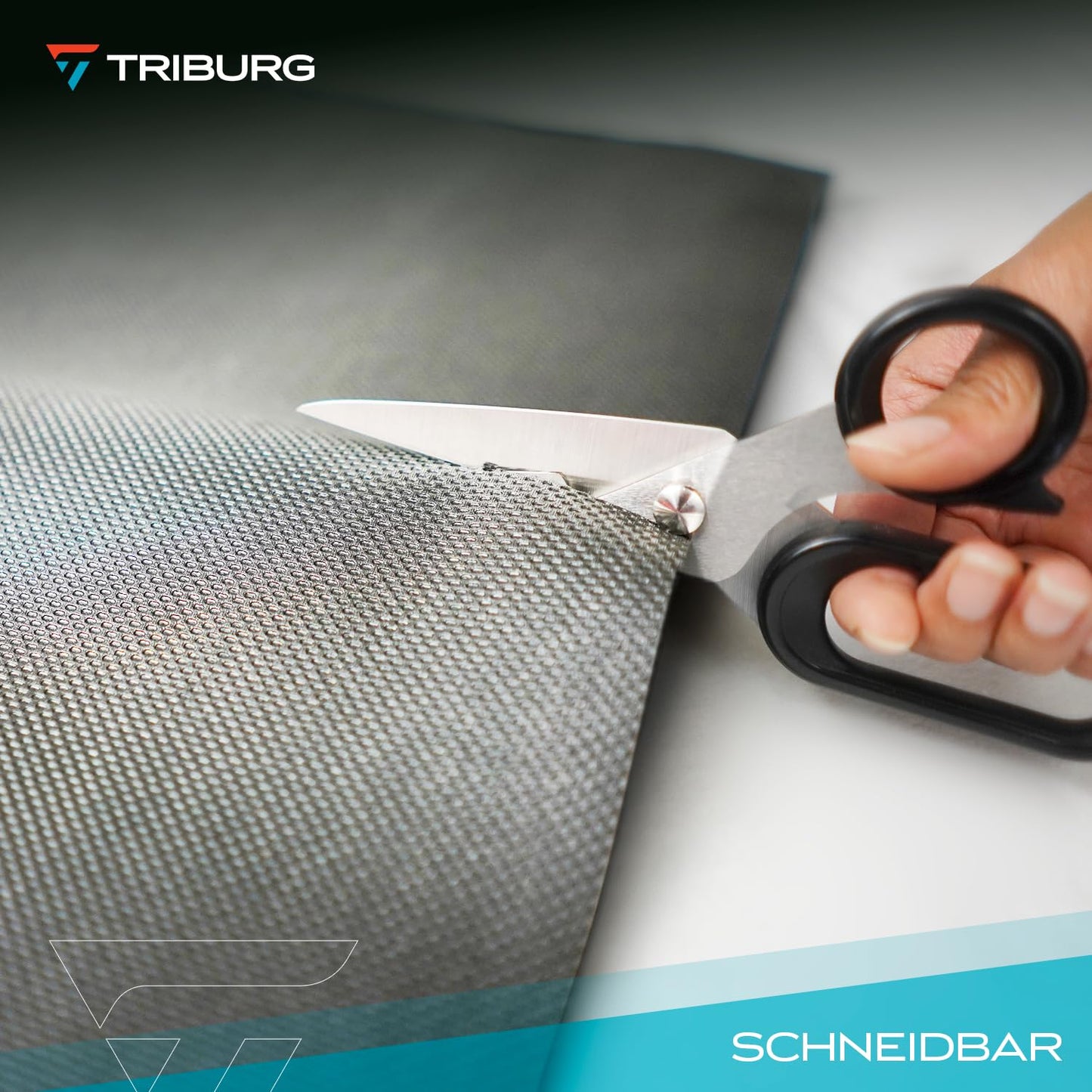 TRIBURG Universal Anti Rutsch Schmutzmatte 120x100cm Zuschneidbar und Wasserdicht - Kofferraummatte - Antirutschmatte Auto - Antirutschmatte Schubladen - Kofferraum Schutzmatte