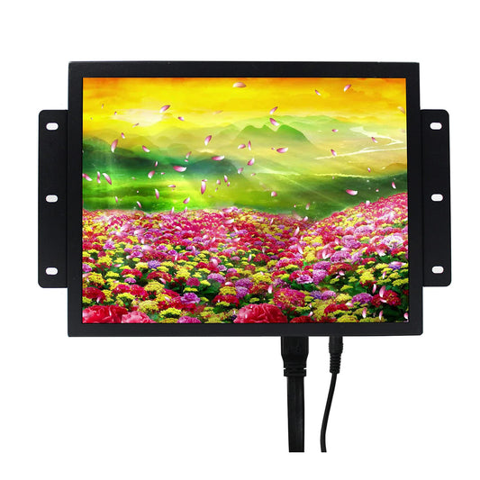 VSDISPLAY Portable Industrial Monitor mit Lautsprecher, 30,7 cm (12,1 Zoll) 800x600 4:3 700nit TFT LCD Screen mit HDMI DVI VGA Schnittstelle