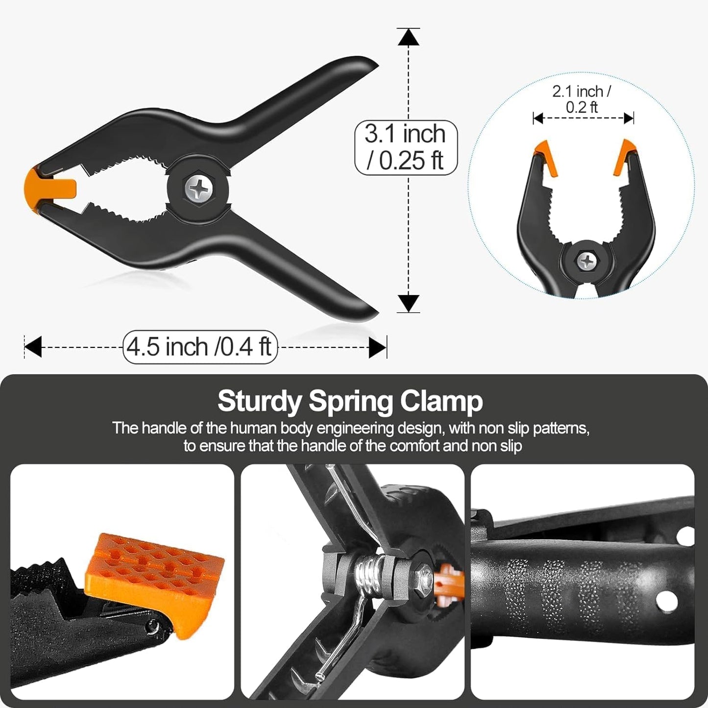EMART Foto Hintergrund Ständer Kit, 3m x 3,6m Verstellbares Fotostudio Hintergrundständer, Hintergrundsystem für Fotografie, Video, Porträt und Produktfotografie