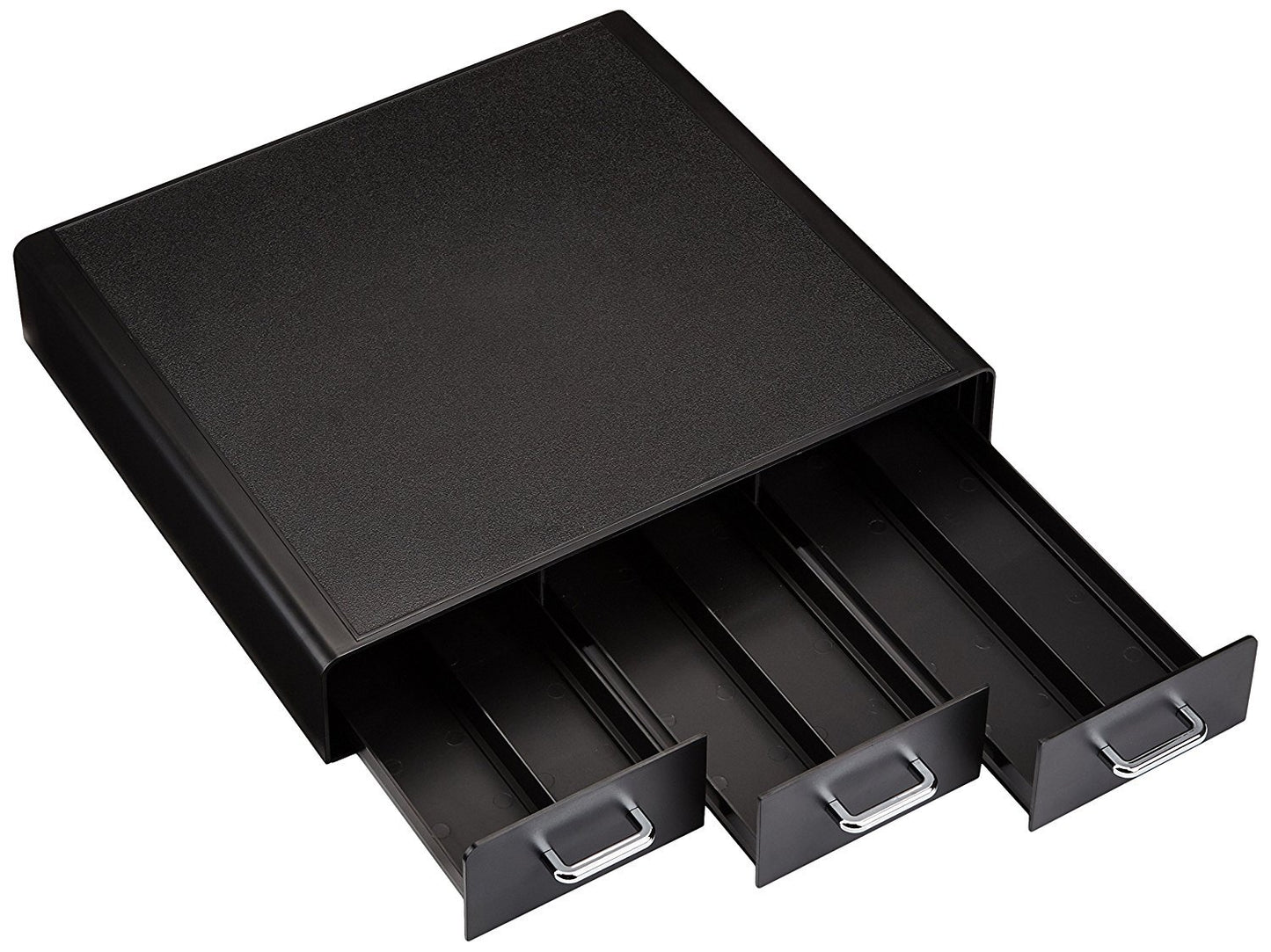 Amazon Basics Aufbewahrungsschubladen für 36 Kaffeekapseln, schwarz