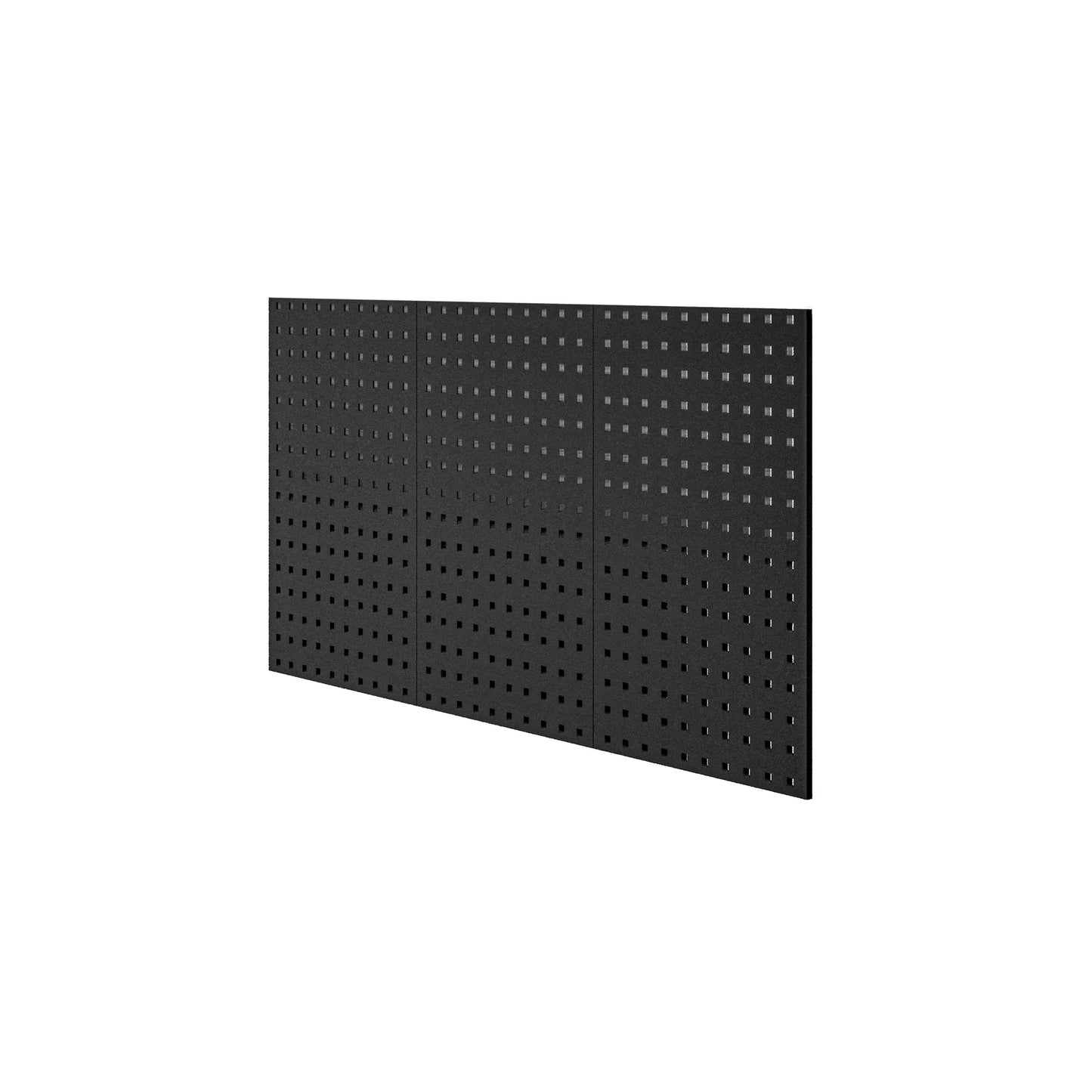 Werkzeugwand Lochwand Werkstattwand Wandregal Modular Metall Kratzresistent Pulverbeschichtet 1200 x 600 x 10 mm (Schwarz)