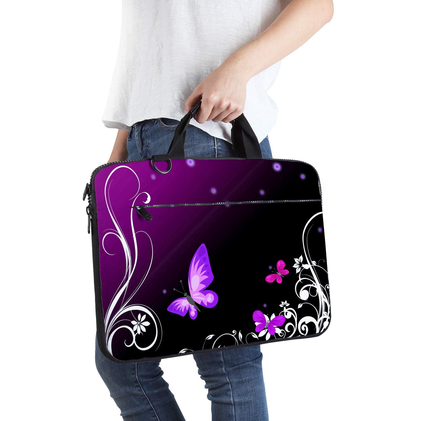 Sidorenko Laptoptasche 15-15.6 Zoll - Notebook-Tasche mit Außentasche für Zubehör - Laptop Hülle für Damen, Herren und Kinder - Laptop Tasche Schmutz- und Wasserabweisend - Laptop Bag