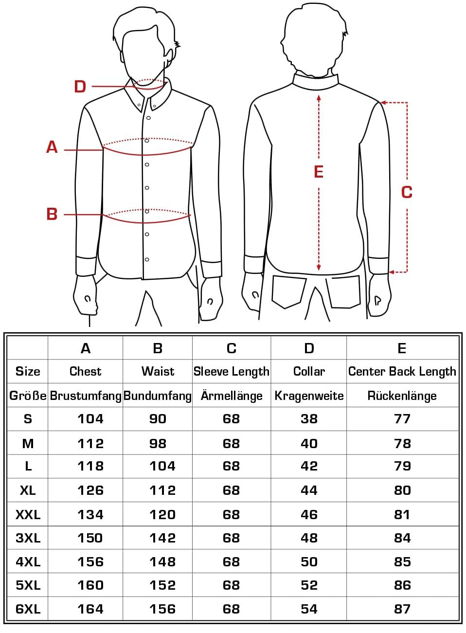 J'S FASHION Herren-Hemd - Slim-Fit - Langarm-Hemd Freizeithemd - Pflegeleicht Bügelleicht - 1-Schwarz L