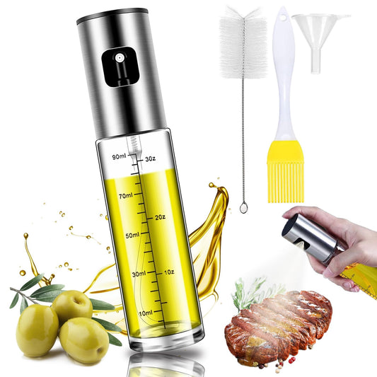 BETA NOBLE 〖Verstärkte〗Ölsprüher zum Kochen, Öl Sprühflasche, Ölspray zum Kochen, Olivenölsprüher für Salat, Grillen, Backen in der Küche