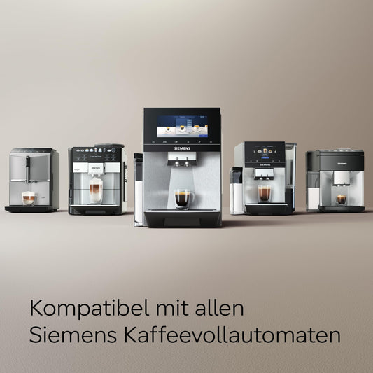Siemens Reinigungstabletten TZ80001A, 10 Stück, Kaffeeöl-Rückstände ideal entfernen, optimiert für das Reinigungsprogramm von Kaffeevollautomaten der Reihen EQ, surpresso und Einbauvollautomaten