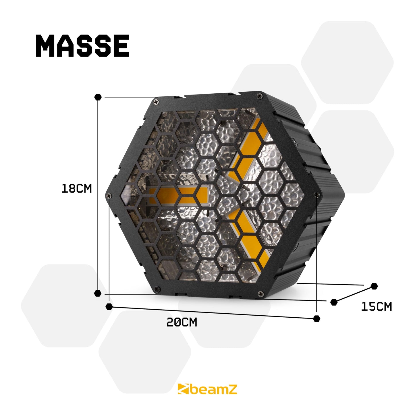 BeamZ RB90 Retro Stage Blinder 3 x 30 Watt LED Effektstrahler DMX Licht, 3-in-1 Bühnenlicht Deko DJ Lichtanlage Party, Lichtorgel Warmweiß, 72x RGB-SMD-LEDs, Stroboskop, Disco Beleuchtung