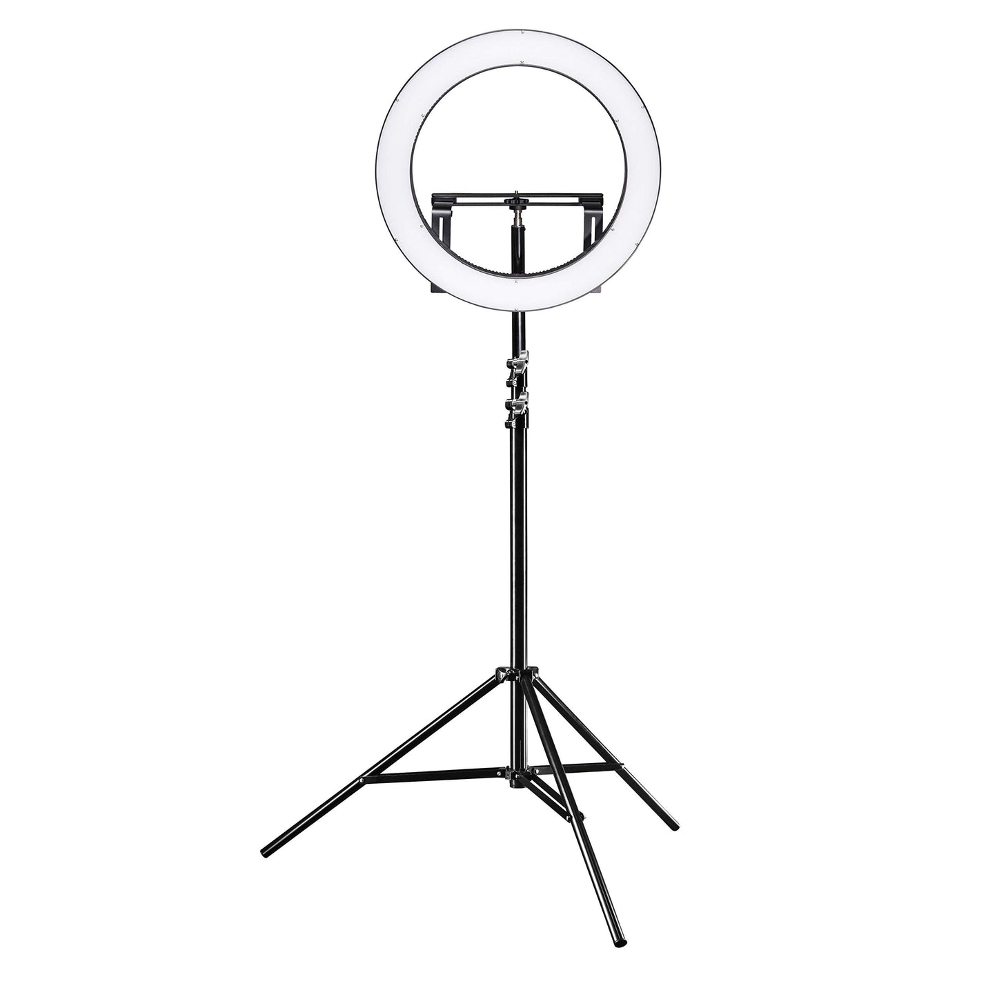 Walimex pro Lichtstativ WT-806 mit Federdämpfung I Höhe max. 256cm, sehr stabiles Lampenstativ belastbar bis 6kg, Beleuchtungsstativ für Ringlicht, Reflektor, Blitz & Video, inkl 3/8" Adapter & Tasche