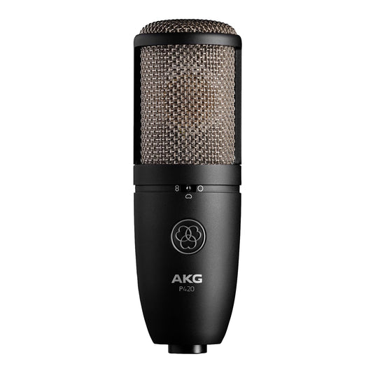 AKG P420 Echtes Hochleistungs-Doppelkapsel-Kondensatormikrofon – Schwarz