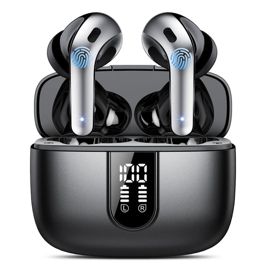 Bluetooth Kopfhörer, In Ear Kopfhörer Kabellos Bluetooth 5.3 mit 50H Tiefer Bass, 2024 Neue Kabellose Kopfhörer Noise Cancelling Earbuds mit 4 ENC Mic, IP7 Wasserdicht Ohrhörer, USB-C