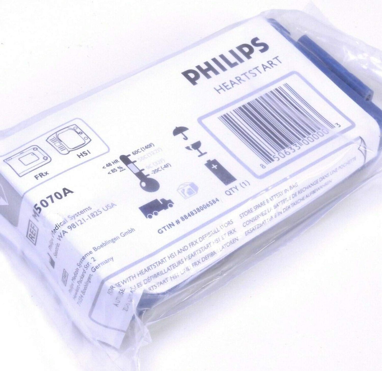 Philips HeartStart Home automatisierter externer Defibrillator Akku