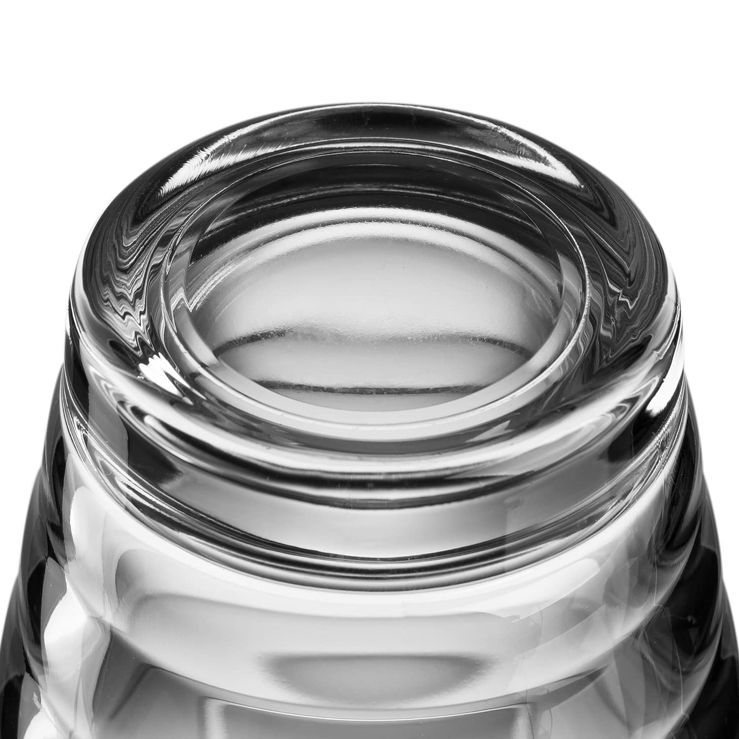 LEONARDO HOME Onda Wasser-Gläser, 12 Stück (1er Pack), spülmaschinengeeignete Saft-Gläser, Trink-Becher aus Glas mit Muster, 12 teilig, 210 ml, 300 ml, Klar, 011019