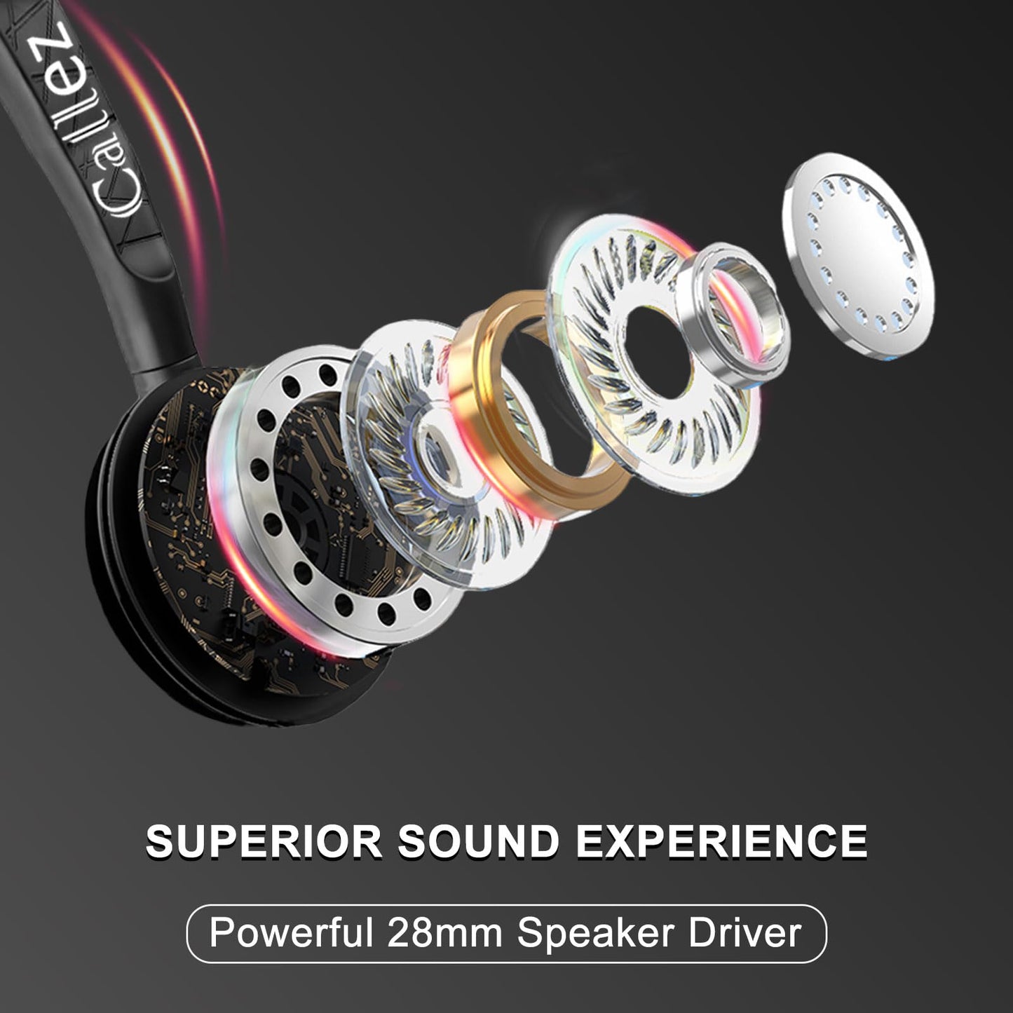 Callez USB Headset mit Mikrofon, PC Headset mit ENC Dual Noise Cancelling Mikrofon, USB Kopfhörer mit Teams Anruftaste für Teams Zoom Skype Videokonferenzen Homeoffice Büro Business Call Center
