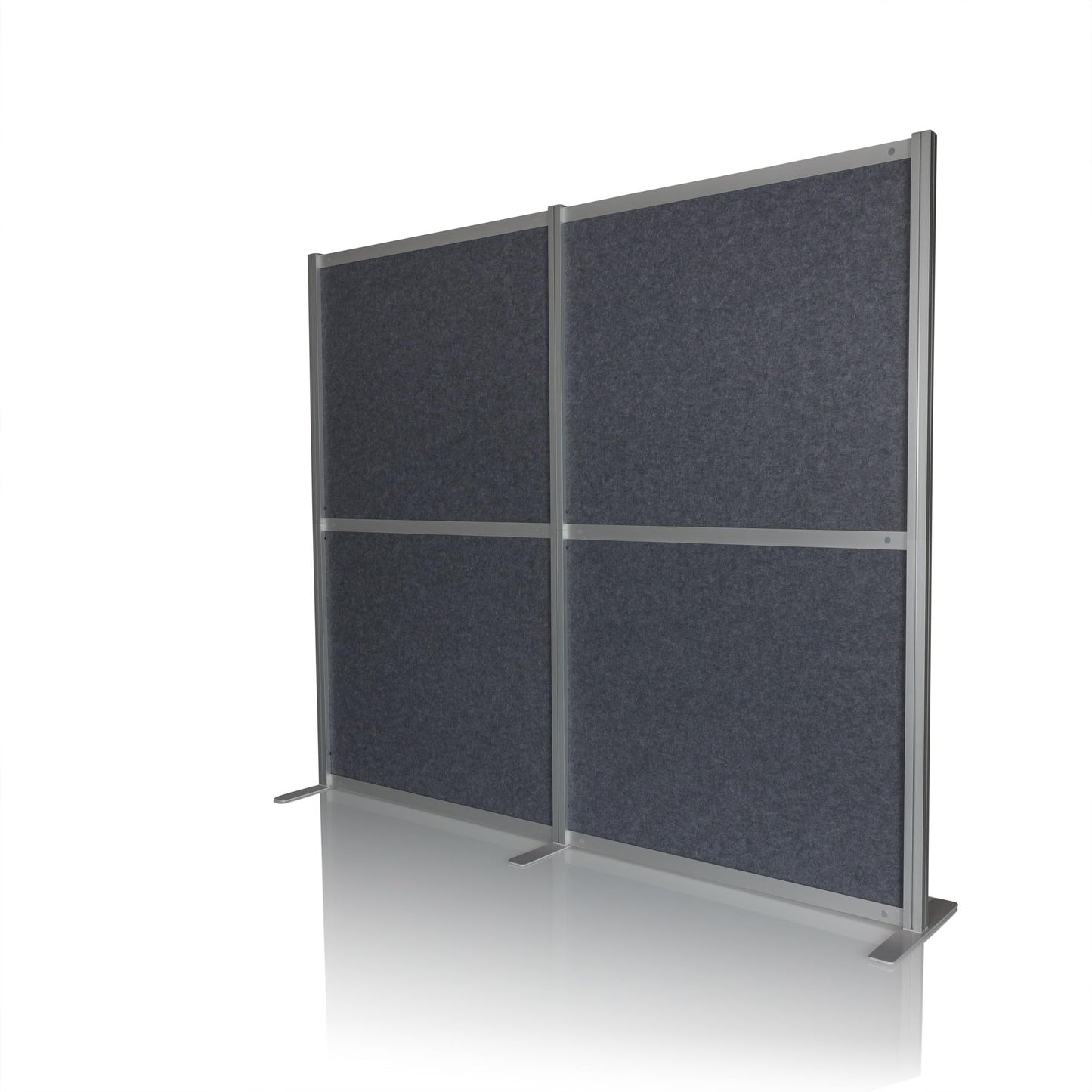 hjh OFFICE Akustiktrennwand FLEXMIUT MODUL schallabsorbierende Trennwand, freistehender Sichtschutz für Büro und Zuhause, Grau