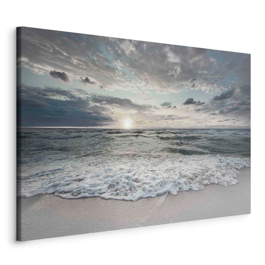 murando Wandbilder XXL 120x80 cm - Vlies Leinwandbild 1 tlg Leinwand Bilder Wand Deko Bilder Wohnzimmer Bild Schlafzimmer Leinwandbilder Wandbild Groß Design - Meer Landschaft Strand c-C-10019-b-a