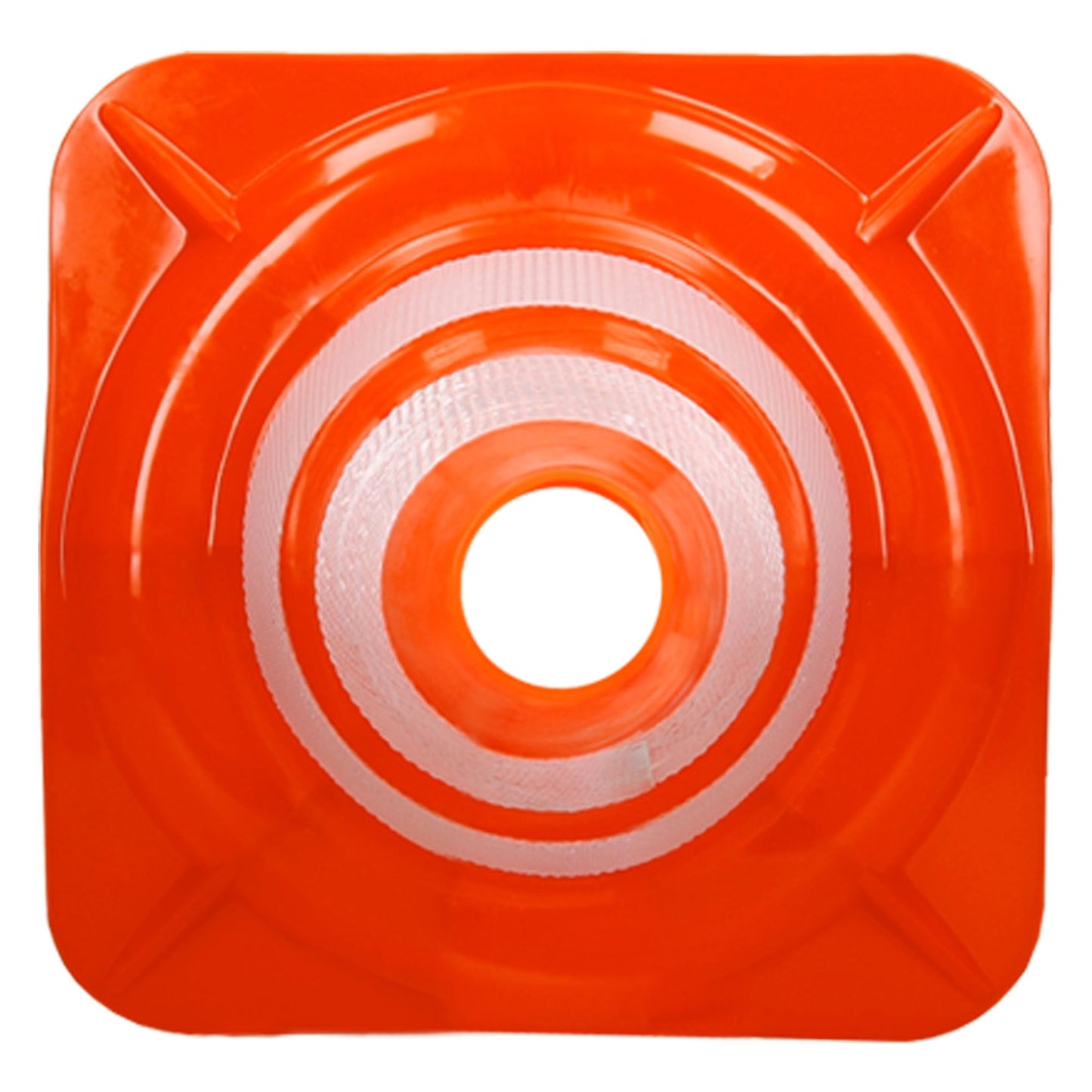 ECD Germany 4 Stück Verkehrskegel Pylone 47 cm, Orange-Weiß, Verkehrsleitkegel mit 2 reflektierenden Streifen, stapelbar & flexibel, Warnleitkegel Warnkegel Leitkegel Verkehrshütchen Markierungskegel