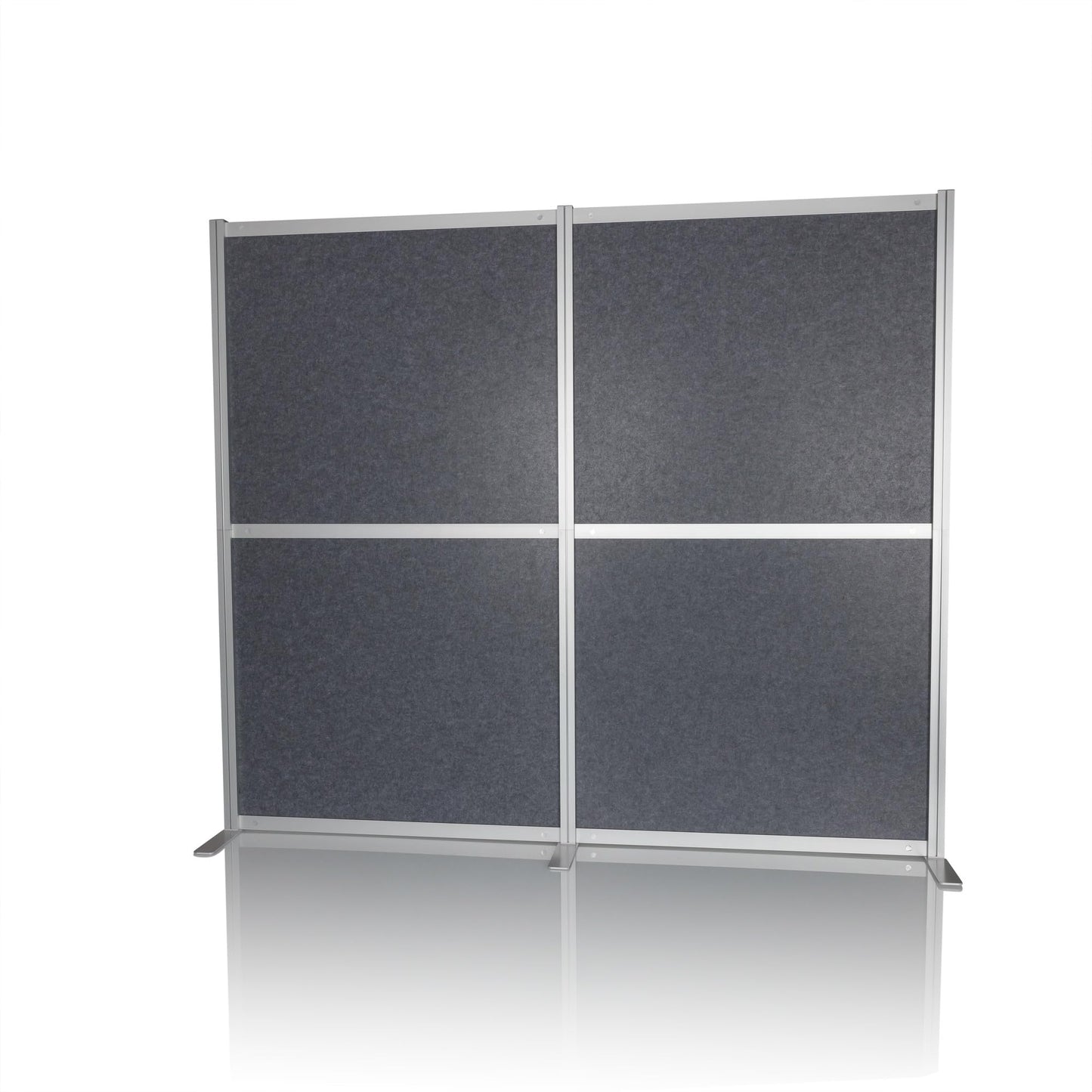 hjh OFFICE Akustiktrennwand FLEXMIUT MODUL schallabsorbierende Trennwand, freistehender Sichtschutz für Büro und Zuhause, Grau