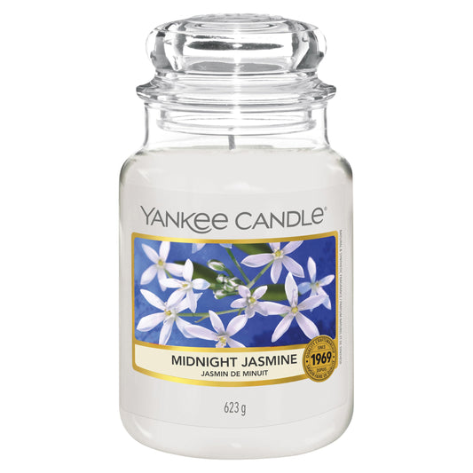 Yankee Candle Scented Candle | Midnight Jasmine Large Jar | Long Burning Candles: up to 150 Hours | Perfect Mothers Day and Easter Gifts for Women