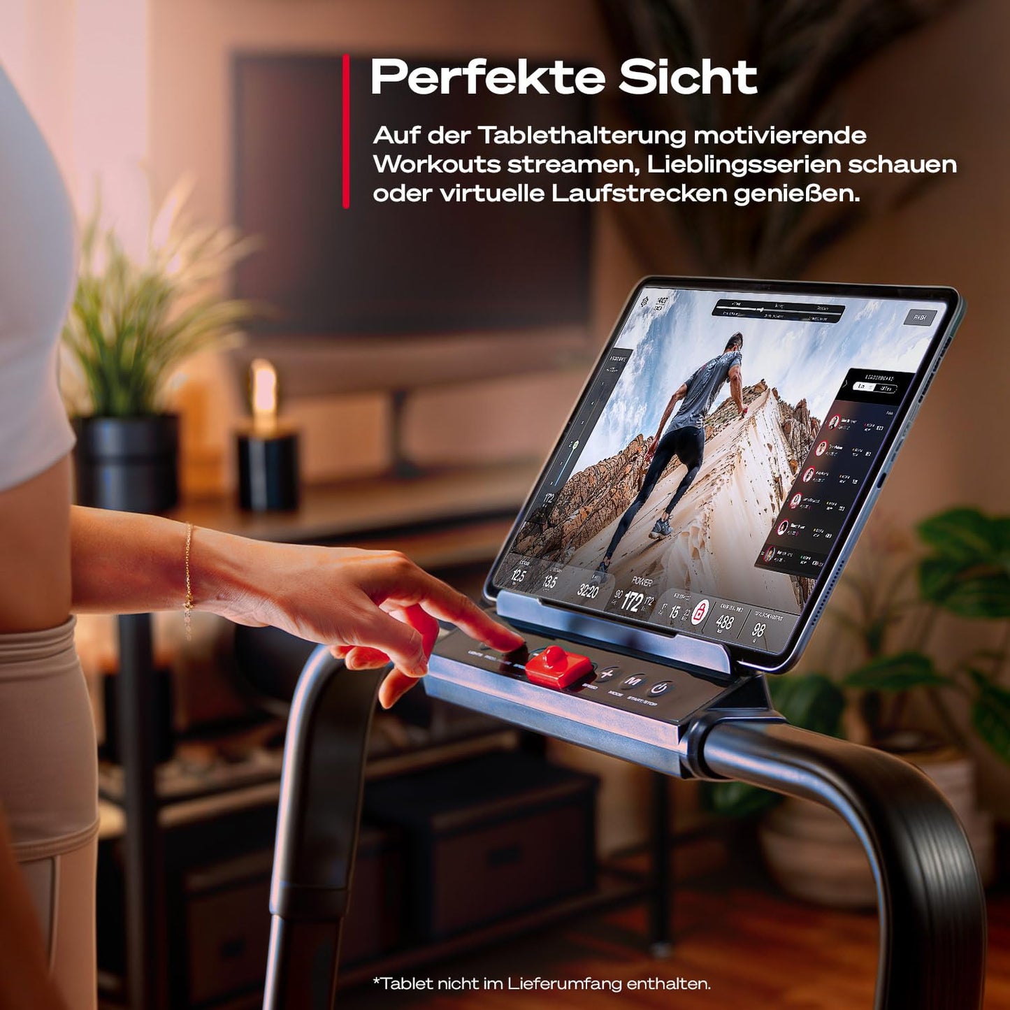 Sportstech Laufband Walking Pad für Zuhause, mit manueller Steigung, Walking Pad bis 6 km/h, Treadmill bis 12km/h, App, Fernbedienung, kompakt, Home Office (sWalk lite Plus)