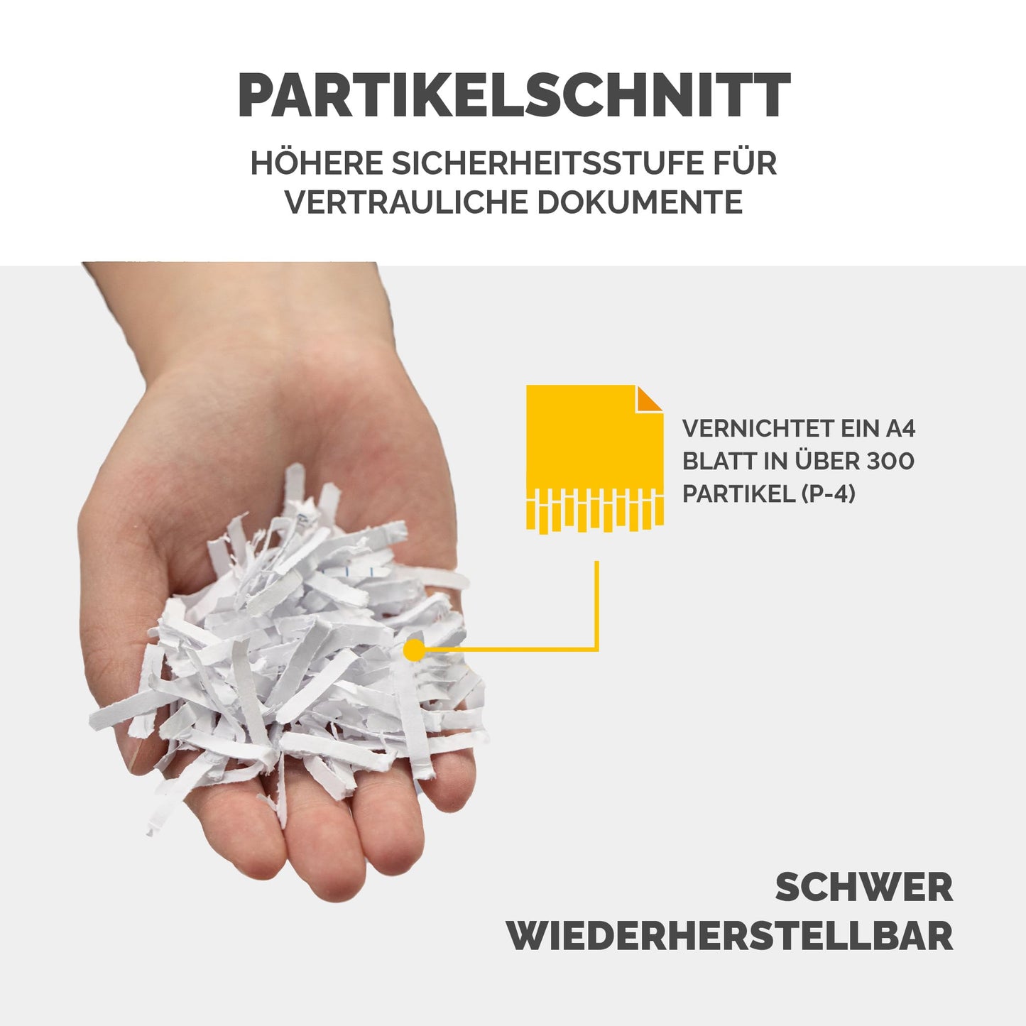 Fellowes Aktenvernichter 6 Blatt Partikelschnitt (P4), TÜV SÜD + GS zertifizierter Papierschredder Zuhause & Homeoffice, Powershred FS-6C, Schredder 15L Papierkorb, Kreditkarten Heftklammern schwarz