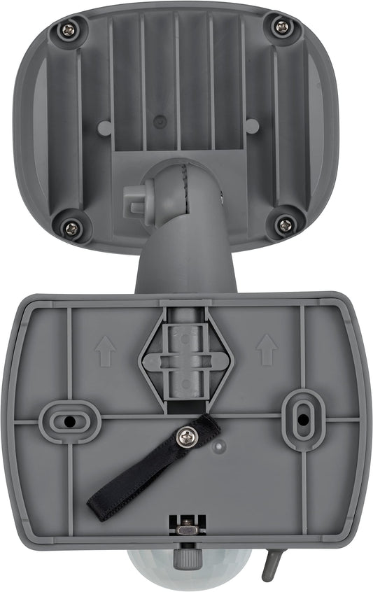 Brennenstuhl Batterie LED Strahler LUFOS/Kabelloser LED Außen-Strahler mit Batterie und Bewegungsmelder (Fluter batteriebetrieben mit 4 hochwertigen Marken LEDs, 210 Lumen, für außen IP44)