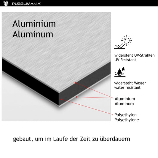 Schild Privat Parkplatz Aluminiumverbundplatte schild 3mm stark (Cm 20x30)