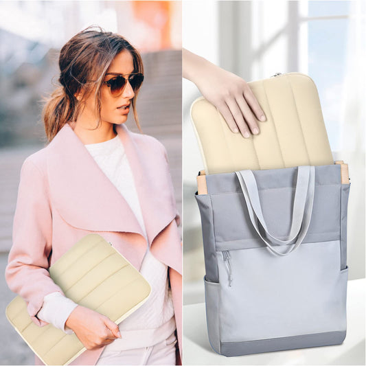 Bagasin Laptop Hülle Tasche, 15 15,6 16 Zoll TSA Laptoptasche Schutzhülle Sleeve Wasserdicht mit 4-lagigem Schutz, Laptophülle für MacBook, HP, Dell, Lenovo, Asus Notebook