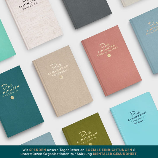 6-Minuten Tagebuch Erfolgsjournal - Der #1 Tagesplaner für mehr Motivation & Erfolg - Undatiertes Journal Buch - Mit Journaling gelassener & fokussierter Ziele erreichen