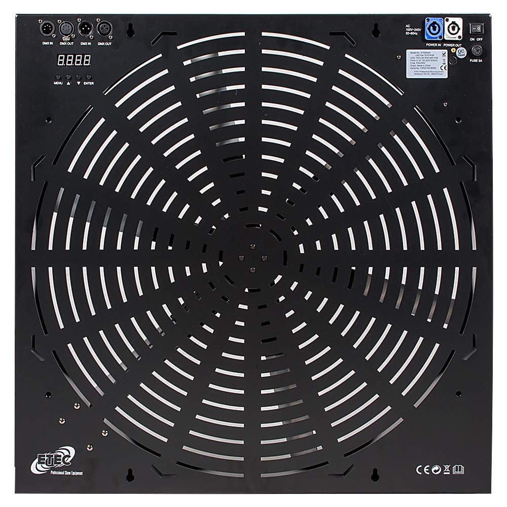 ETEC Professional LED Fan 7070 RGB DMX Ventilatoreffekt Rotation Veranstaltung Event Bühne Festival DJ Party Disco Lichteffekt