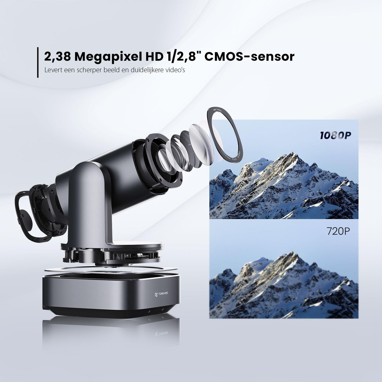 PTZ-Kamera mit 20-Fach optischem Zoom,TONVEO USB HDMI LAN IP Live-Streaming-Kamera,1080P 60fps Video-Konferenzkamera für Kirchendienste,Bildung und Arbeit mit Zoom,Team,vMix,OBS, Facebook und YouTube