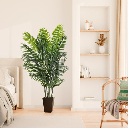 PASCH® Areca Kunstpalme groß (180 cm) - Naturgetreu & Langlebig | Realistische Kunstpflanzen groß | Künstliche Pflanzen groß | Palme künstlich | Künstliche Palme für EIN natürliches Ambiente