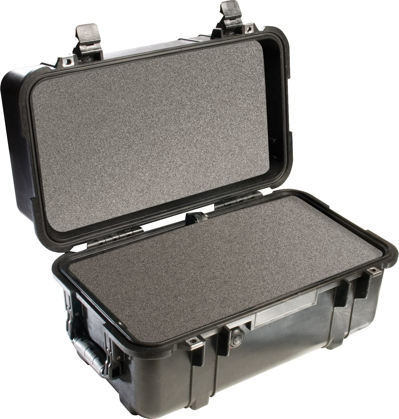 PELI 1460 Stabiler Transportkoffer, IP67 Wasser- und Staubdicht, 33L Volumen, Mit Schaumstoffeinlage (Anpassbar), Schwarz