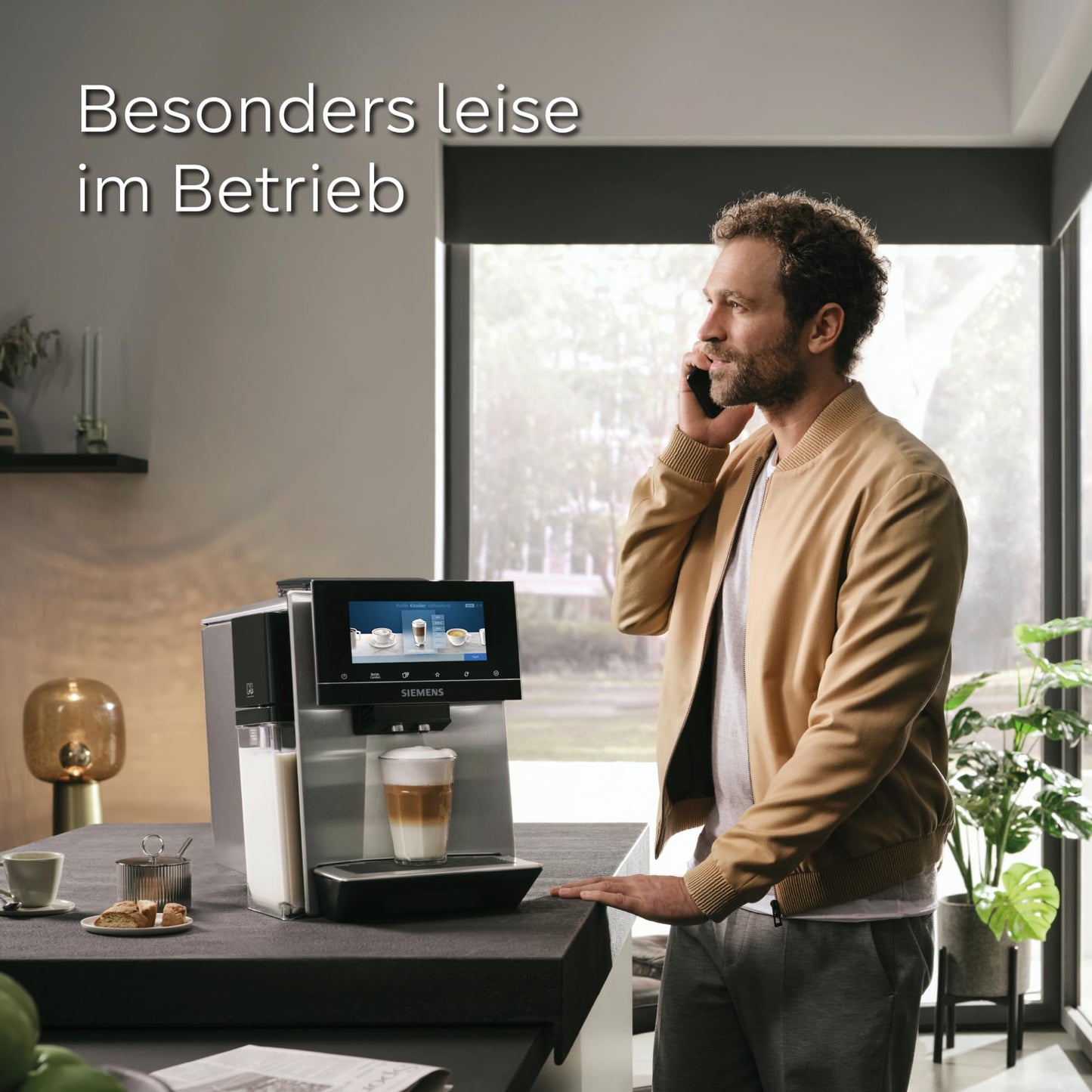 SIEMENS Kaffeevollautomat EQ900 plus TQ903DZ3, automat. Reinigung und Entkalkung, App-Steuerung, intuitives Full-Touch-Display, Barista-Modus, Geräuschreduzierung, Premiummahlwerk, 1500 W, edelstahl