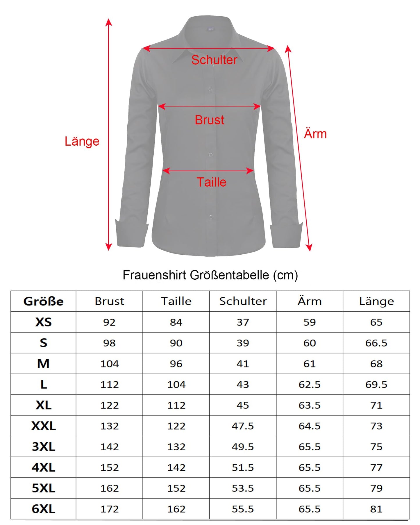 J.VER Bluse Damen Casual Business Bluse Damen Button Down Shirts Klassische Langarm Kragen Tops Bügelleichtes Modern Oberteil,Weiß,L