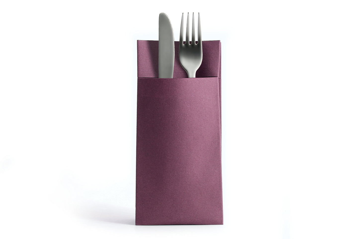 AROBA 100x Airlaid Besteckservietten (Violett, 39x40 cm) - Hochwertige Serviettentaschen - Fertig gefaltete Bestecktaschen - Stoffähnliche Airlaidservietten