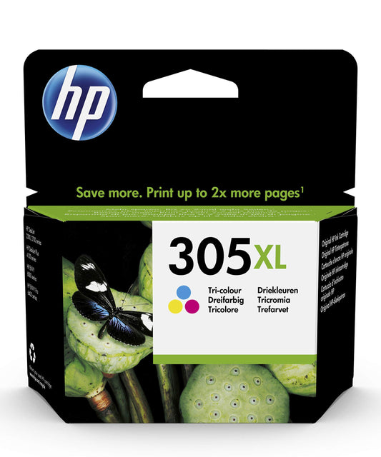 HP 305XL (3YM63AE) Original Druckerpatrone Farbe mit hoher Reichweite für HP DeskJet 27xx, 41xx, HP ENVY 60xx, 64xx , (1er Pack)