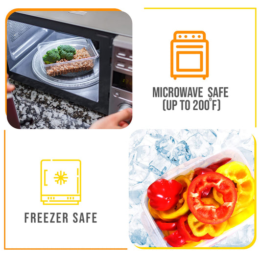 KICHLY 24er Vorratsdosen mit Deckel (12 Behälter, 12 Deckel) Frischhaltedosen für Aufbewahrung Küche, BPA-frei Küchenorganizer (Rot)