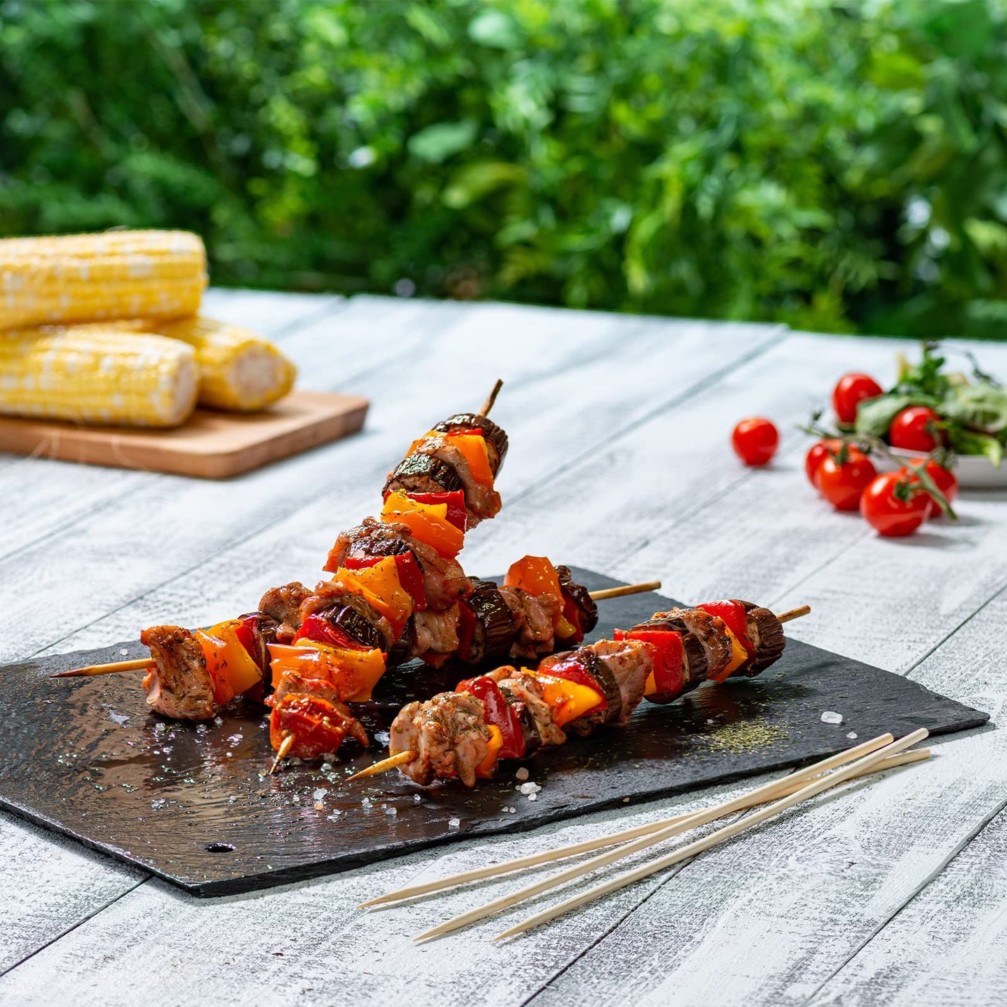 Comfy Package [30,5 cm - 100 Stück] Bambus-Holzspieße für Shish Kabob, Grillen, Obst, Vorspeisen und Cocktails