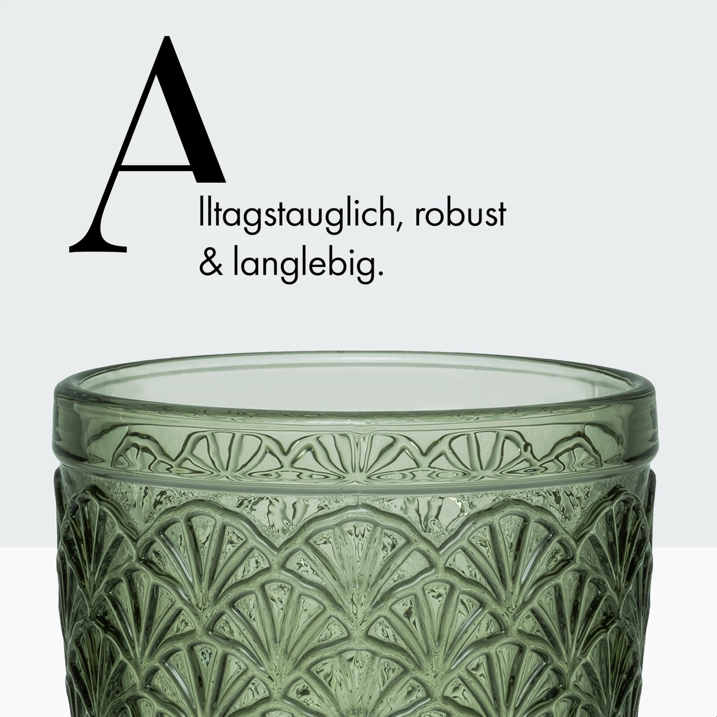 Norqvist Trinkgläser Set bunt - Gläser Set - Wassergläser farbig, Saftgläser - 6er Set 250 ml - Spülmaschinengeeignet - Modernes Design mit Mustern