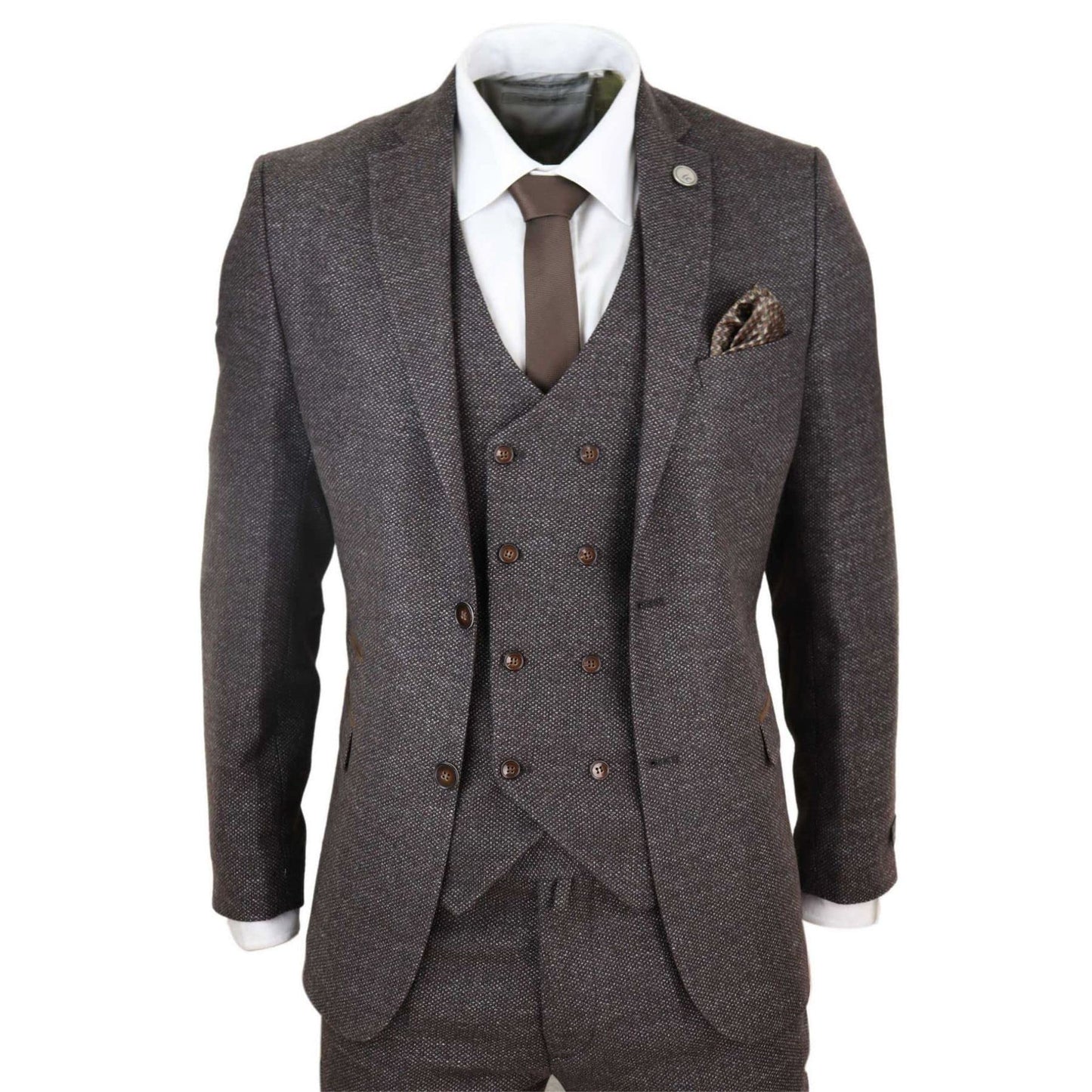 TruClothing.com Herrenanzug 3 Teilig Tweed Design Blinders 1920 Stil Wollenanteil